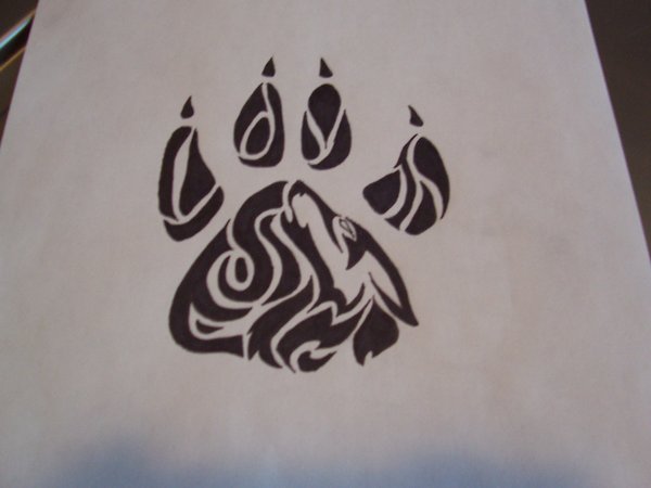 600x450 Bear Claw Wolf Tattoo. The Bear Claw Symbolizes Power, Direction