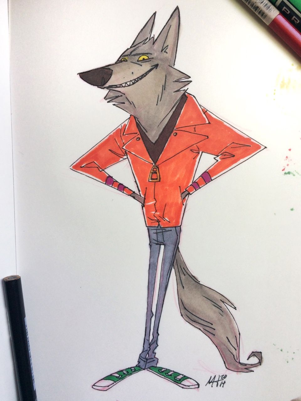 960x1280 Drawing How To Draw A Cartoon Wolf Face In Conjunction With How