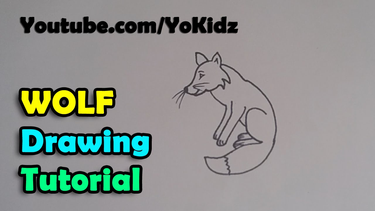 1280x720 How To Draw Cartoon Wolf For Kids Easy And Simple