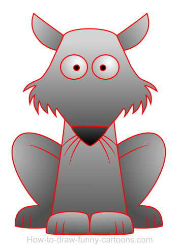 350x496 A Wolf Cartoon