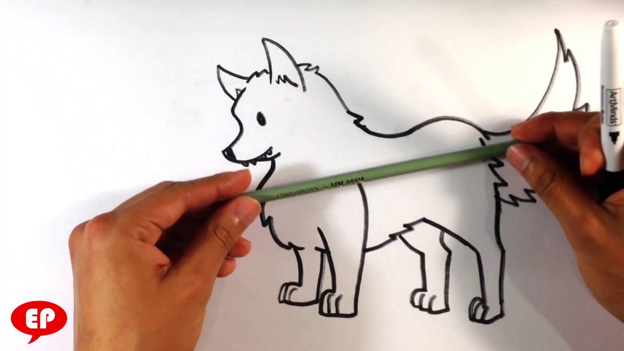 1280x720 How To Draw A Wolf (Cute)