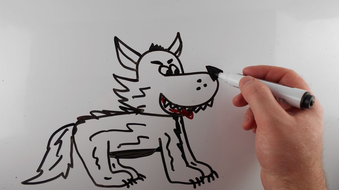 Wolf Drawing For Kids at GetDrawings | Free download