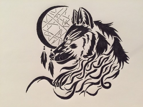 500x375 Wolf Tribal Tattoo Tumblr