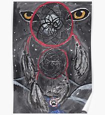 210x230 Wolf Dreamcatcher Drawing Posters Redbubble