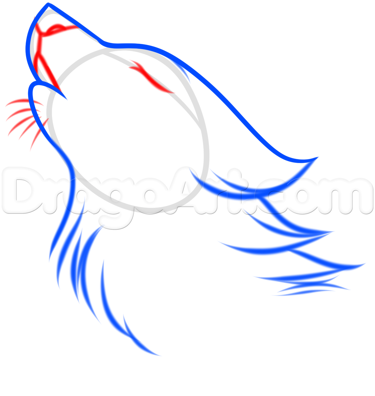 1191x1259 How To Draw A Wolf Spirit, Step By Step, Forest Animals, Animals