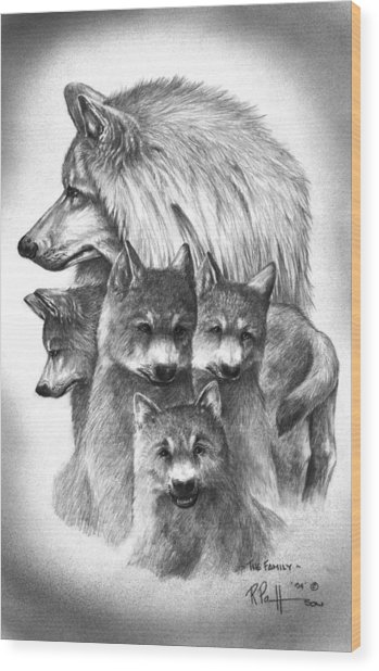 Wolf Family Drawing at GetDrawings | Free download