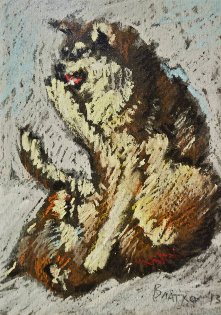770x1096 Saatchi Art Wolf Fight Drawing By Vladimir I
