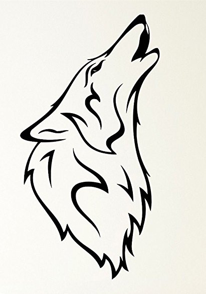 411x587 Beast Wolf Moon Howling Werewolf Fangs Rubber Stamps