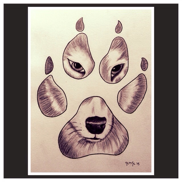 Wolf Paw Drawing at GetDrawings | Free download