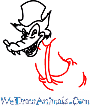 300x350 How To Draw Big Bad Wolf