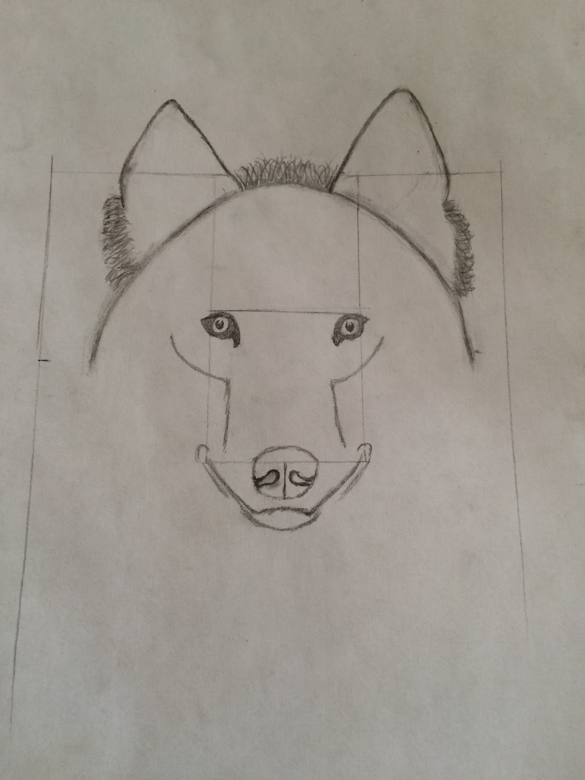 1200x1600 Minas' Blog ~art And Origami~ Sixth Drawing Blog How To Draw A Wolf