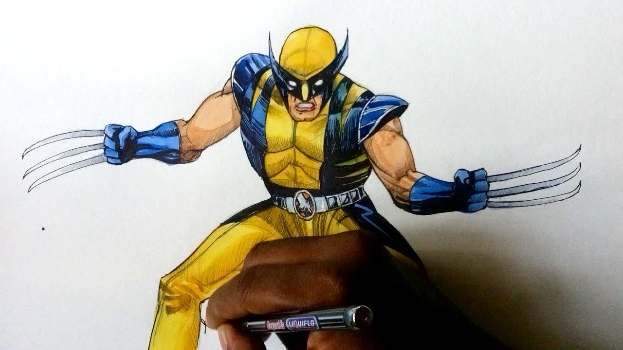 1280x720 How To Draw Wolverine Marvel Comic