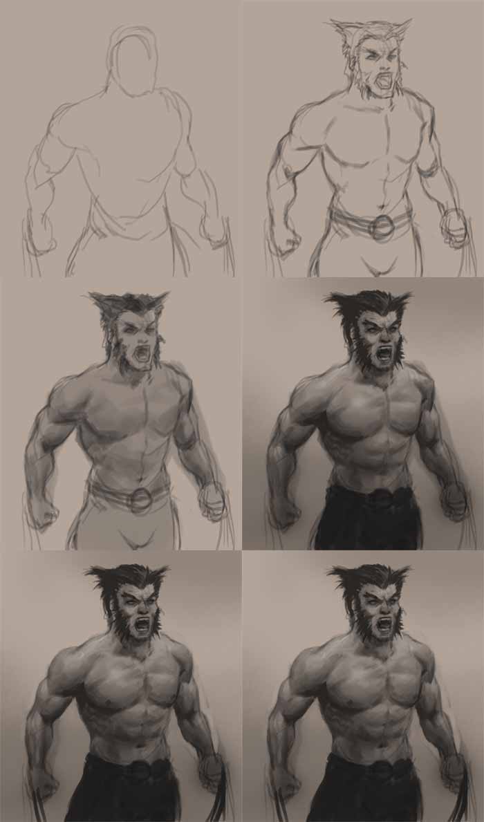 700x1189 How To Draw Wolverine Different Strokes