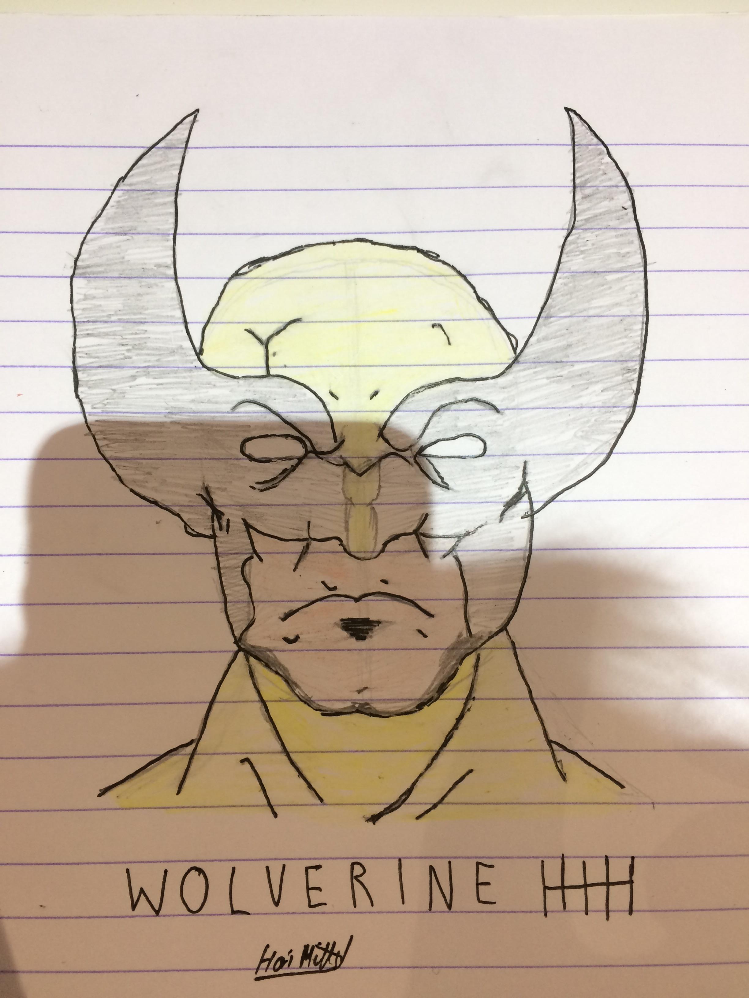 2448x3264 My Wolverine Drawing, I Know It's Not Related To The App, But I