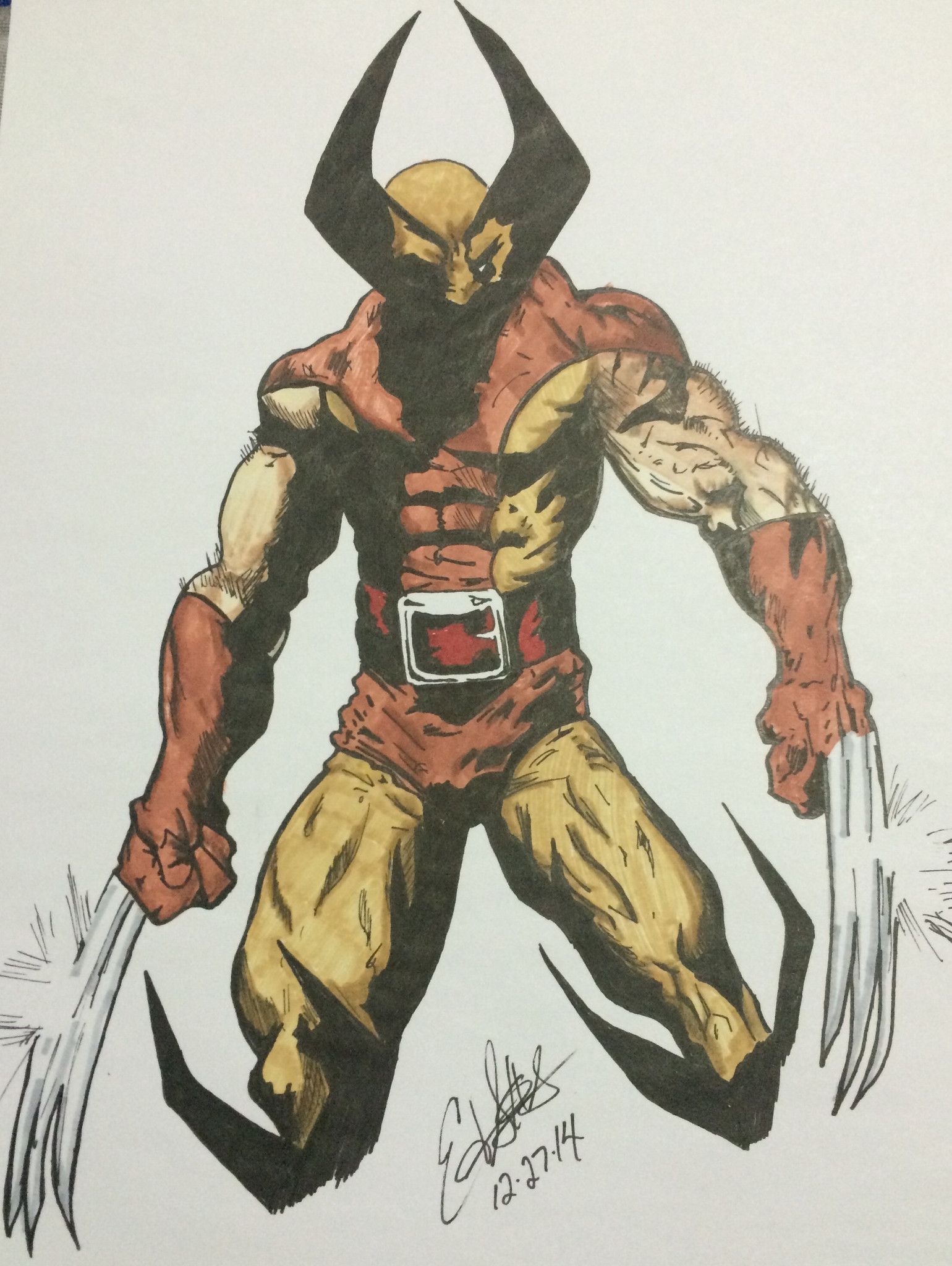 1540x2048 The Wolverine Drawings By Ed S. Comic, Marvel