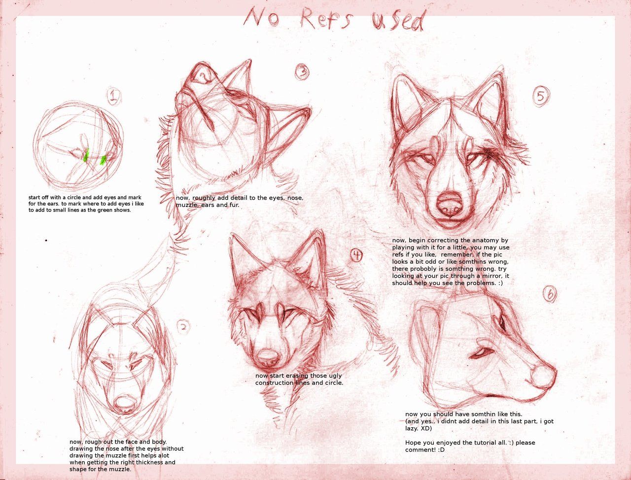 1280x974 Wolf Drawing Tutorial By ~b Theawsomegeek On Drawing