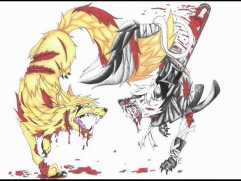 480x360 Wolves Fighting (Art)