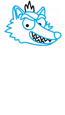 215x382 How To Draw A Wolf For Kids, Fairy Tales, Easy Step By Step