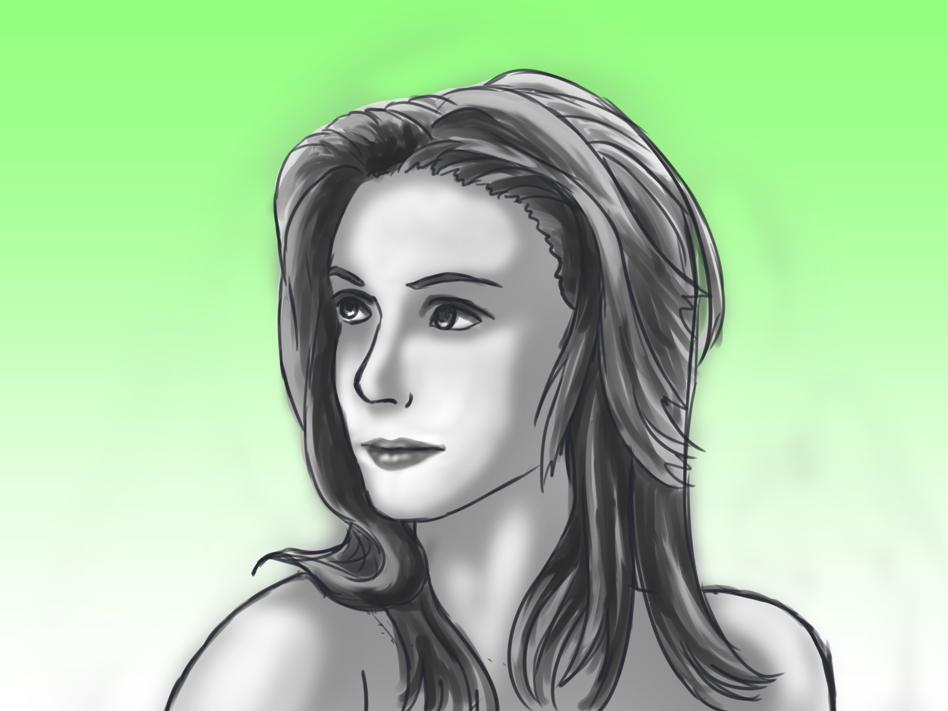 3200x2400 How To Draw A Portrait Of A Woman (With Pictures)