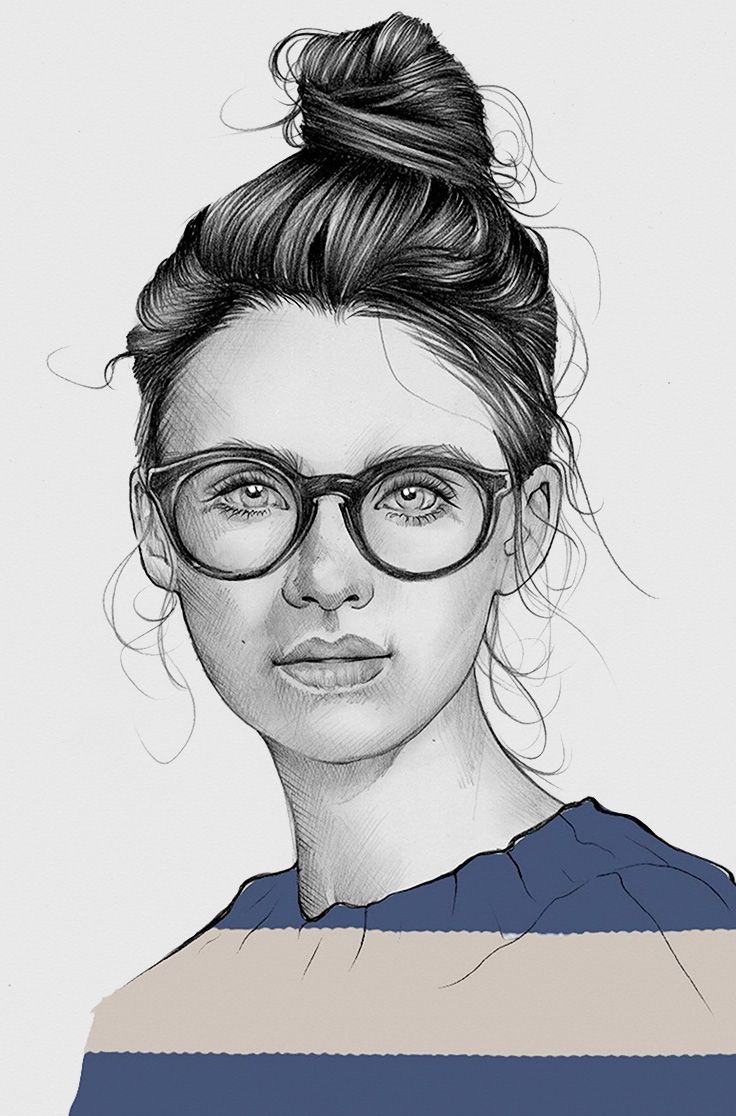 736x1116 Elena Pancorbo {Beautiful Female Head Eyeglasses Young Woman Face