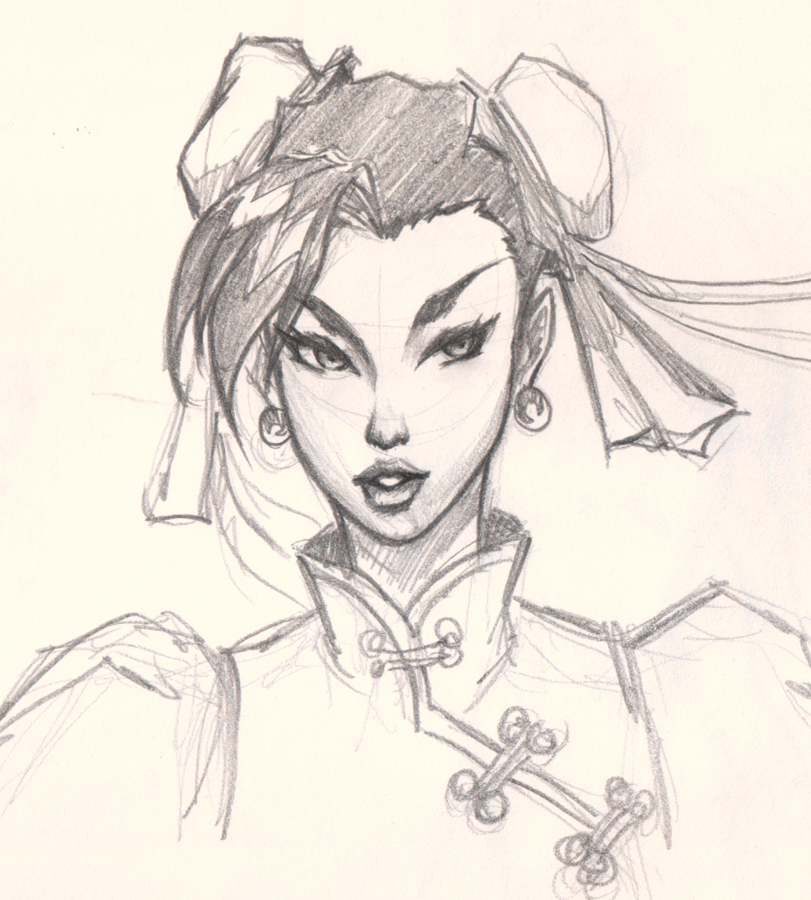 811x900 How To Draw Comic Woman Face Chun Li