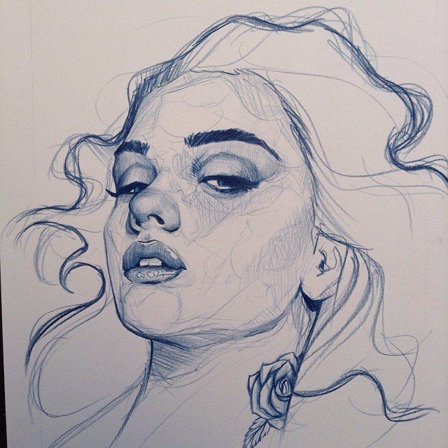 640x640 Pictures Sketches Of Female Face,