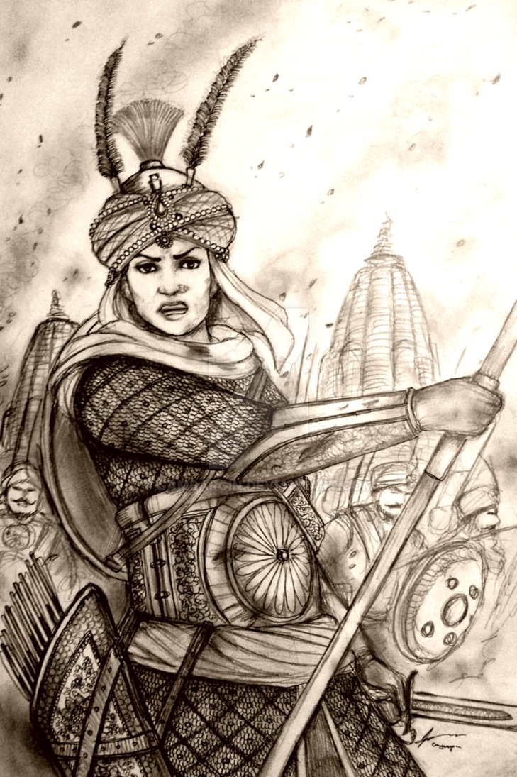 729x1095 A Concept Drawing For The Mesoamerican Woman Warrior, Representing