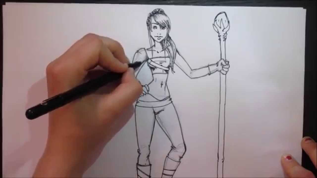 1280x720 How To Draw A (Warrior) Woman