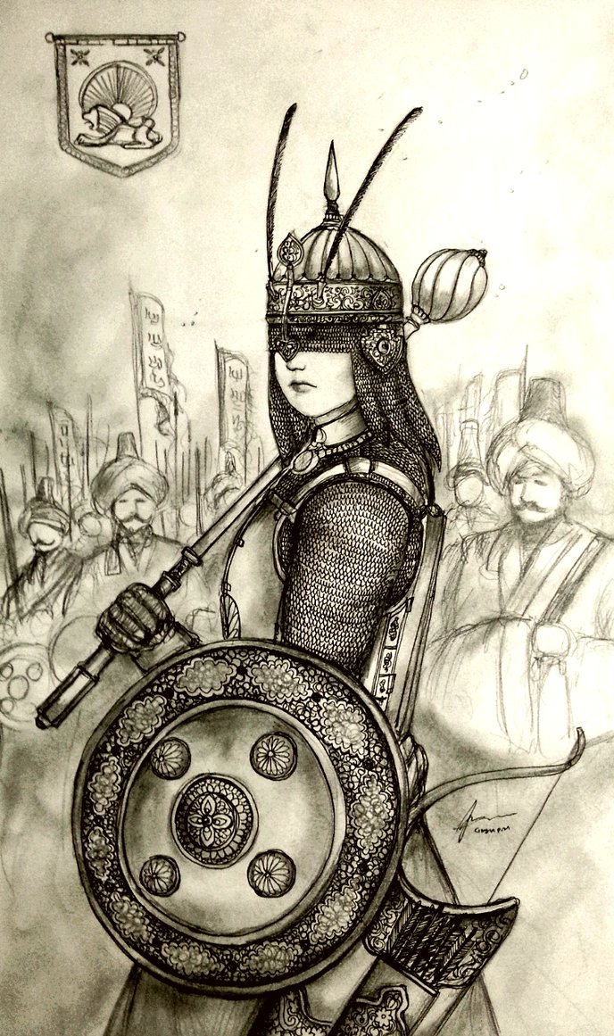688x1161 Persian Women Warriors'