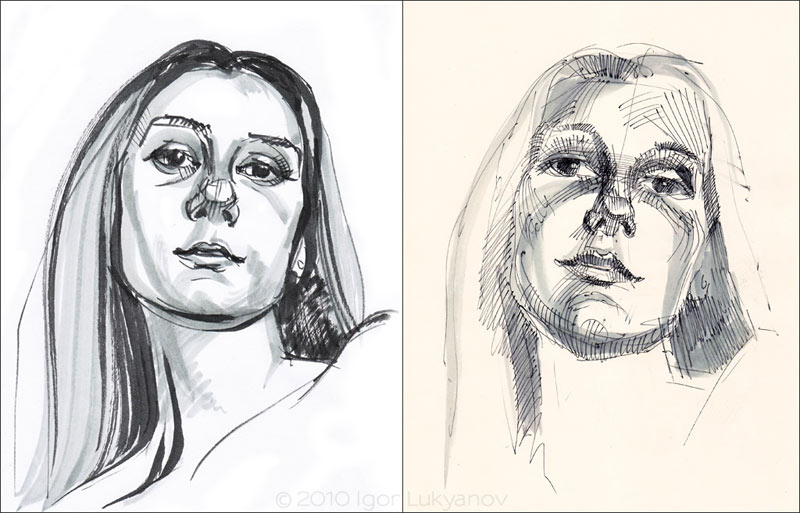800x513 Sketching A Woman's Face