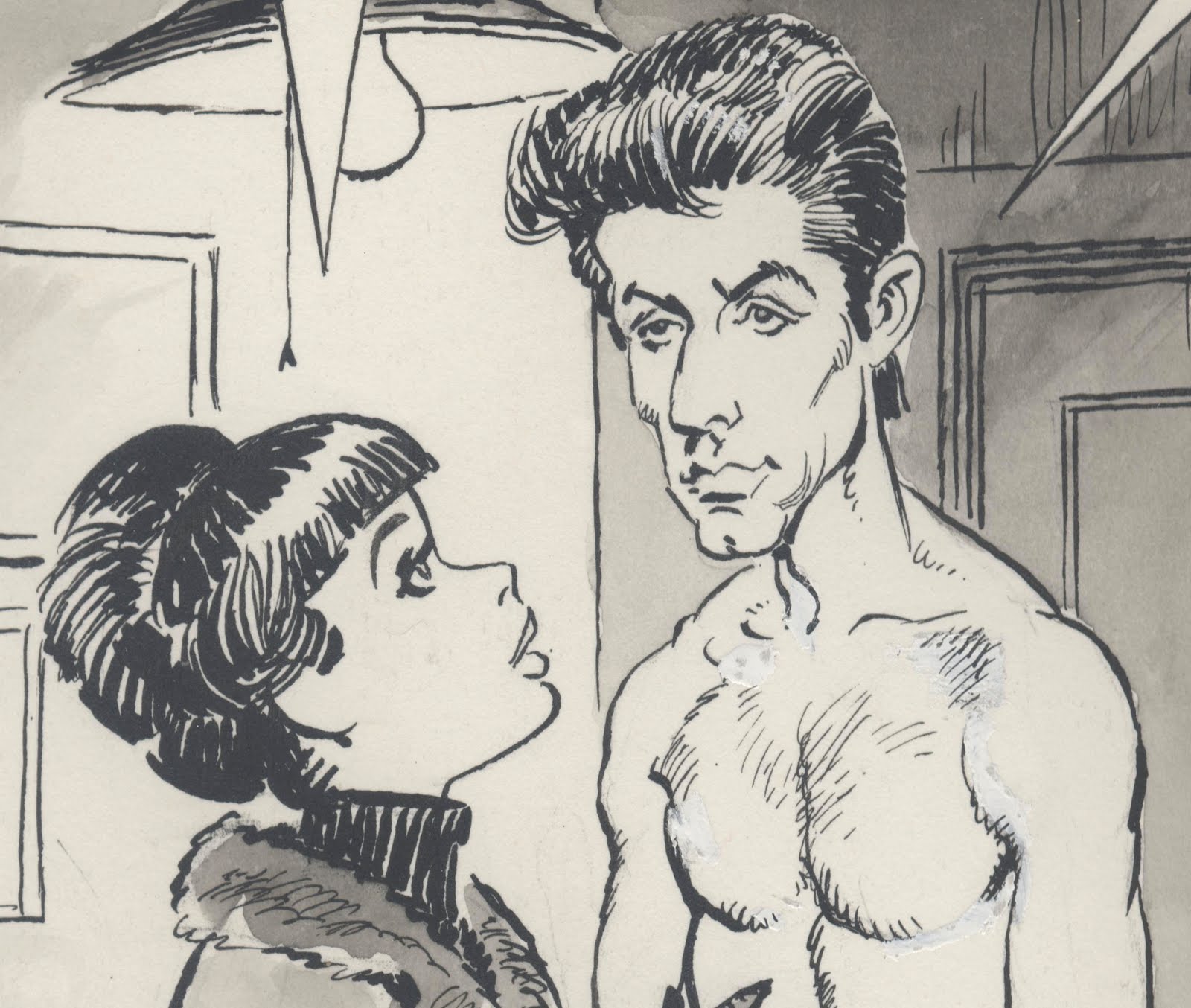 1600x1354 Women's faces 004.jpg] Inking Woman Face, Draw