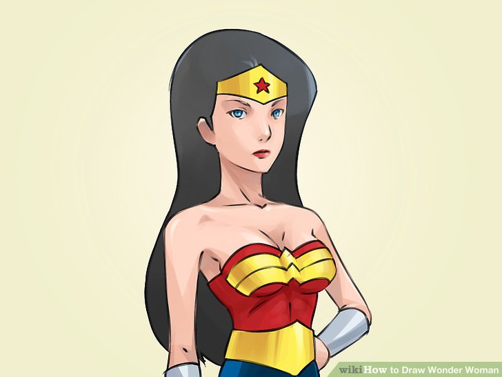 728x546 How To Draw Wonder Woman (With Pictures)