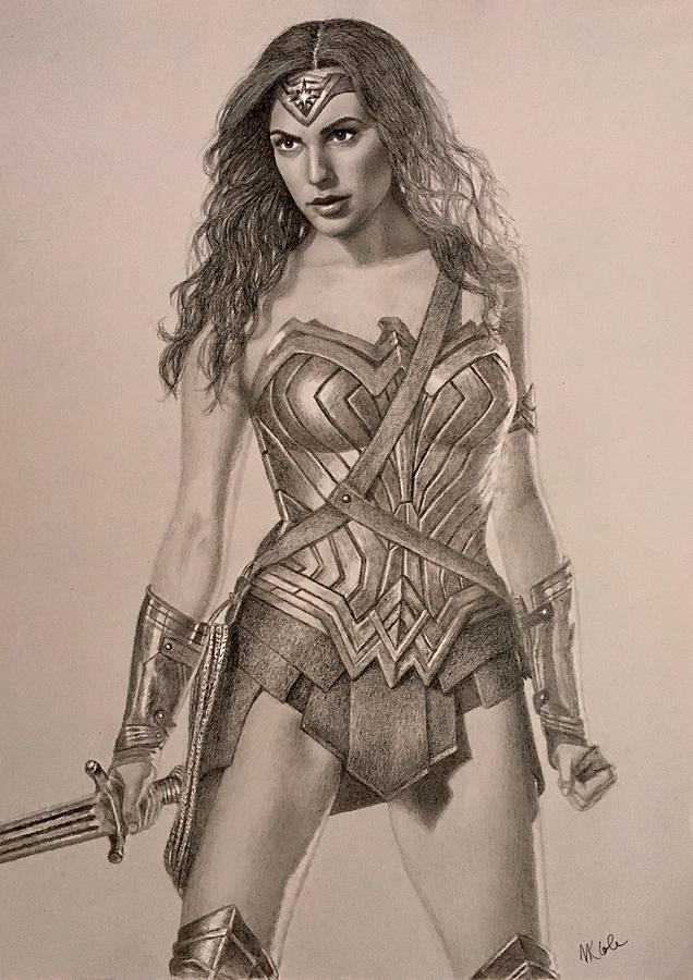 636x900 Woman Drawing By Vanessa Cole