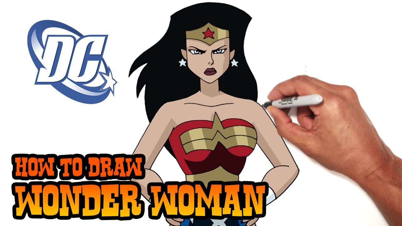 1280x720 Wonder Woman Drawing Easy How To Draw Wonder Woman Dc Comics