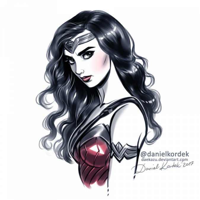 675x675 Wonder Woman Art