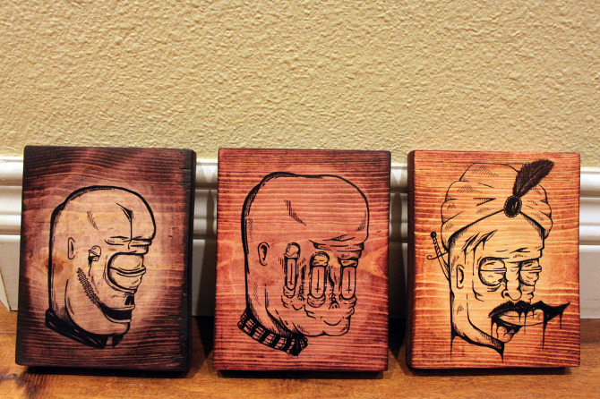 670x446 Wooden Drawings
