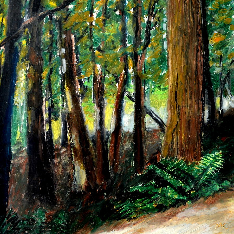 900x899 Woodland Trail Drawing By Michelle Calkins