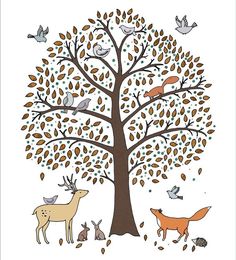 236x260 Woodland Creatures, Forests And Wall Prints