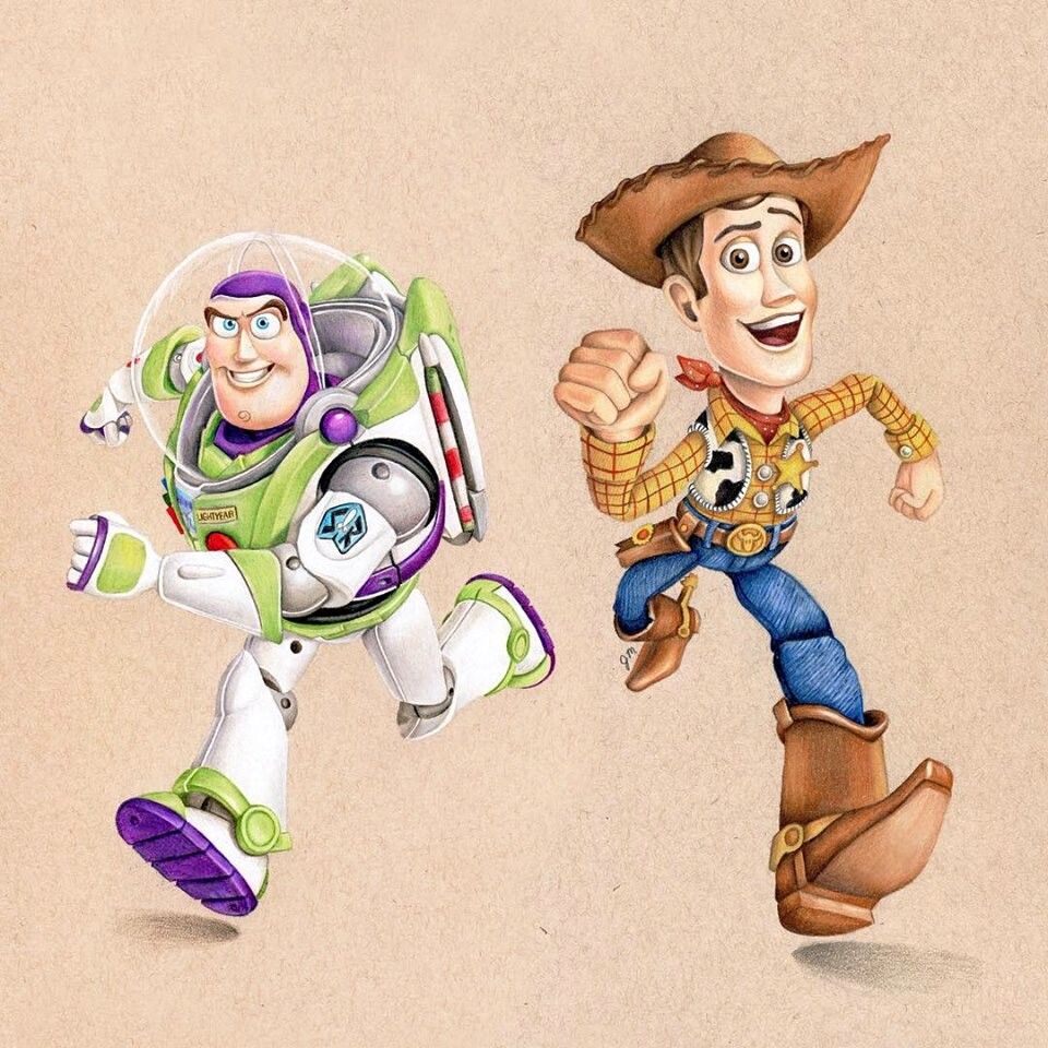 960x960 Buzz Lightyear Amp Woody (Drawing By Juliannamaston @instagram