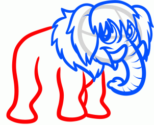 302x246 How To Draw How To Draw A Woolly Mammoth