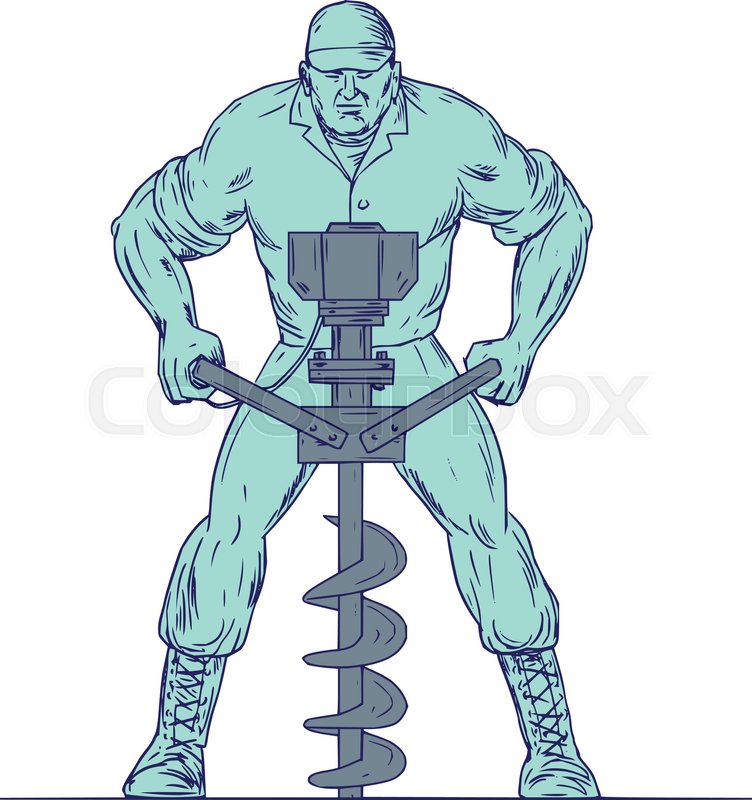 752x800 Drawing Sketch Style Illustration Of A Construction Worker