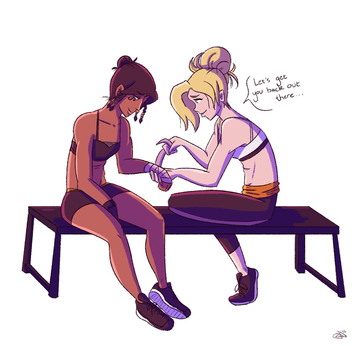 1200x1158 On Twitter I Was Drawing Buff Workout Pharah