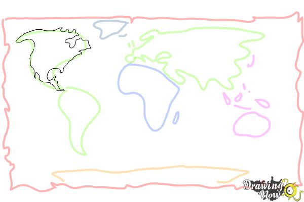 600x400 How To Draw A World Map