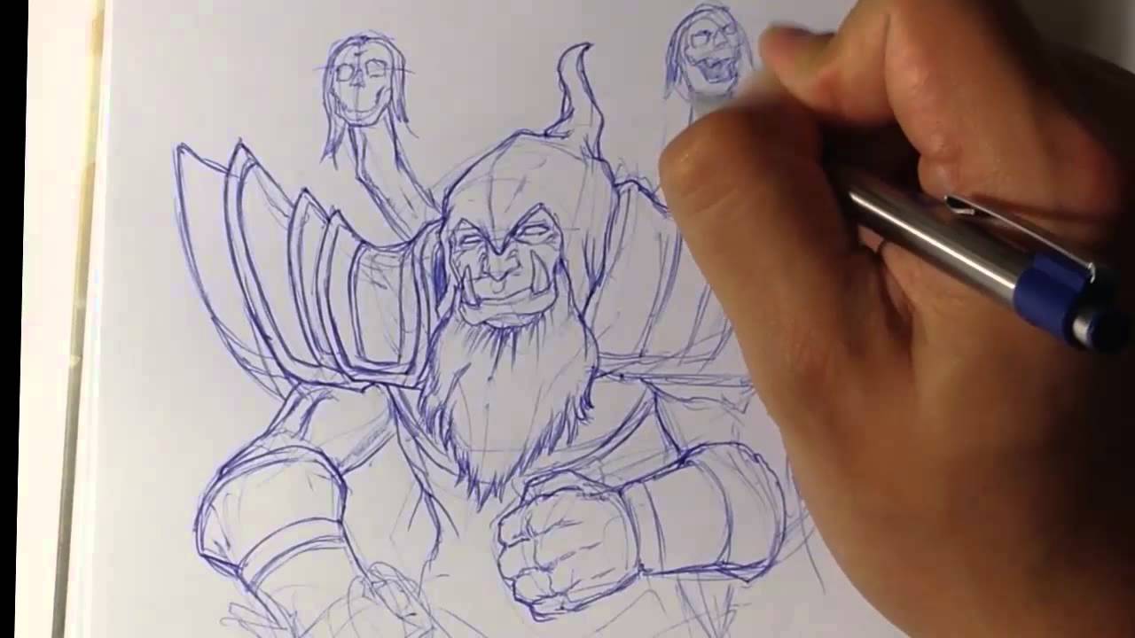 1280x720 World Of Warcraft Draw Fantasy Art