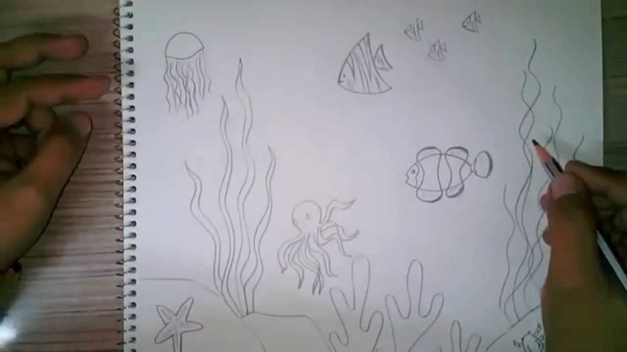 1280x720 How To Draw An Underwater Scene For Kids