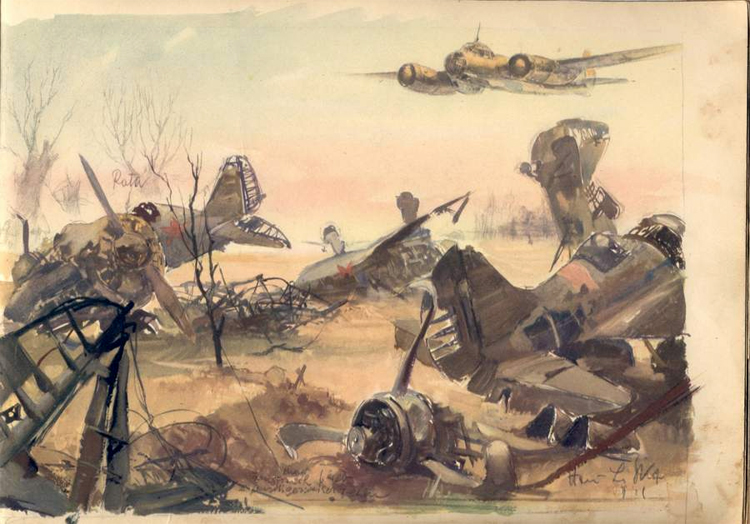 750x524 World War Ii Sketches By Hans Liska