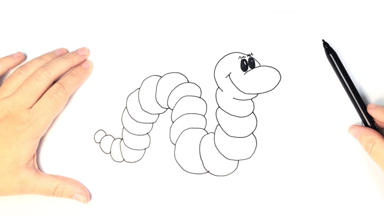 1280x720 How To Draw A Worm For Kids