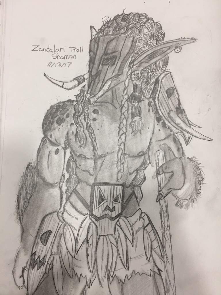 768x1024 Zandalari Troll Drawing Wow Amino