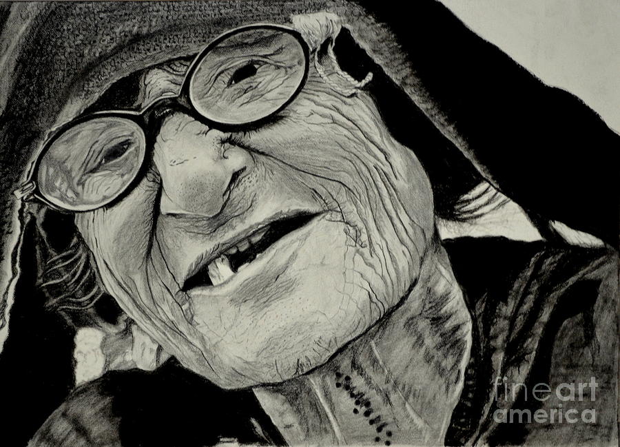 900x649 The Wrinkled Story Drawing By Pooja Rohra