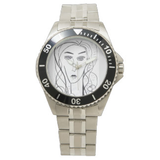324x324 Line Drawing Wrist Watches Zazzle